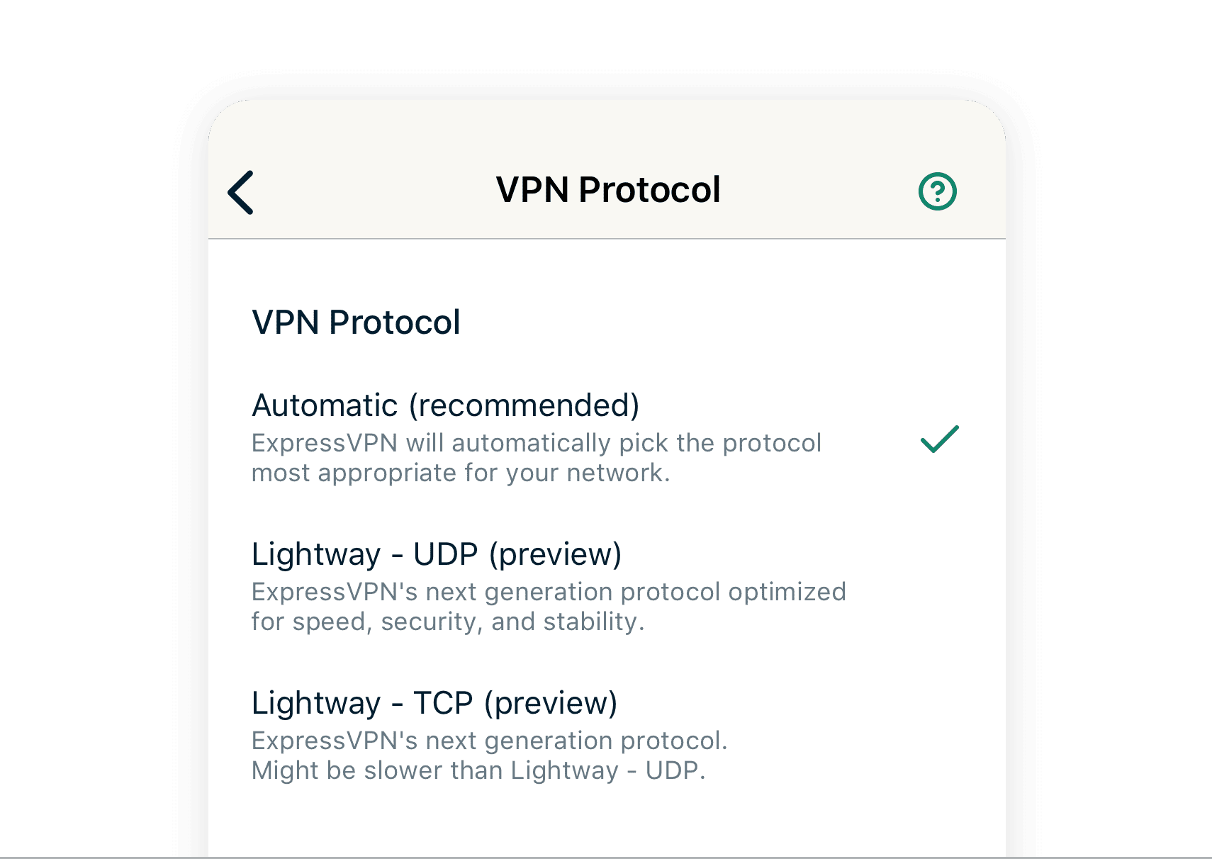 VPN-protokollan s&auml;&auml;t&auml;minen mobiililaitteella.