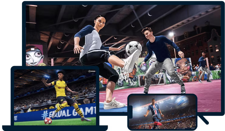 FIFA на разных устройствах.