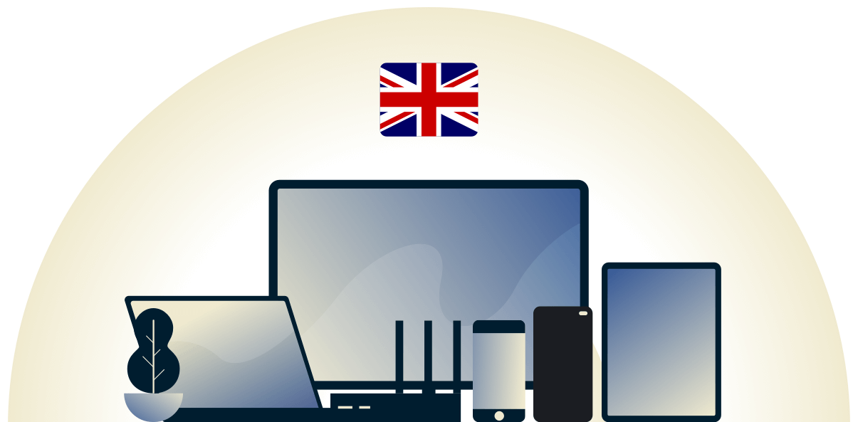 様々なデバイスを守る英国のVPN
